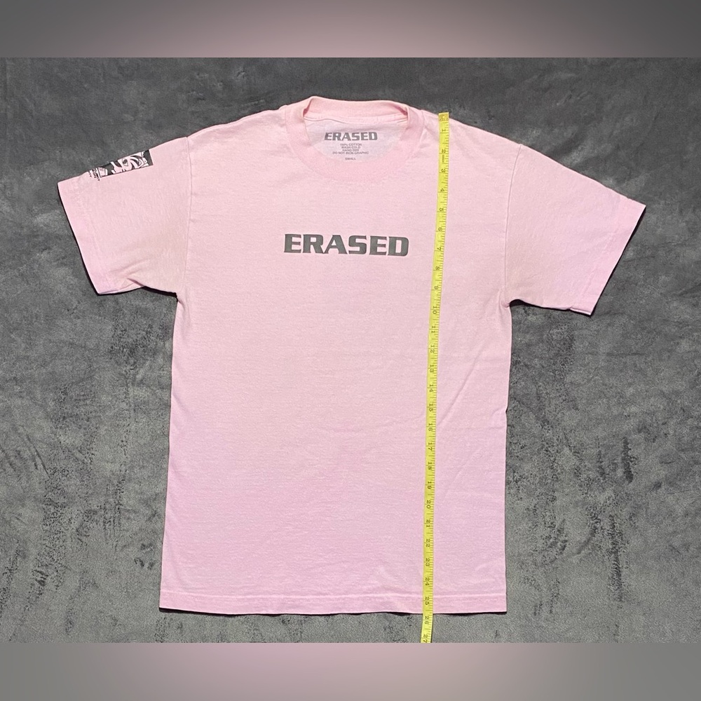 Erased Project Men’s T Shirt PINK SIZE SMALL